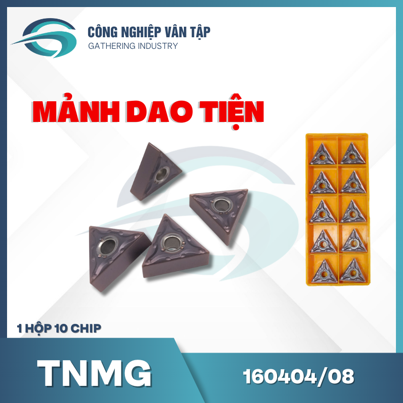 Hộp 10 Mảnh Dao CNC Mã TNMG160404/08 Màu Tím - Vân Tập Việt Nam - Ảnh 4