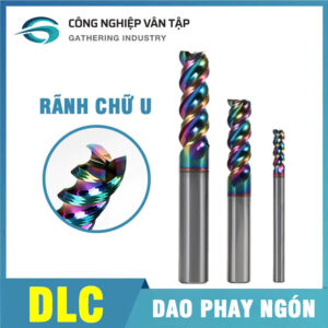 Dao Phay Nhôm Phủ DLC 55HRC Rãnh Chữ U – Hiệu Suất Gia Công Vượt Trội