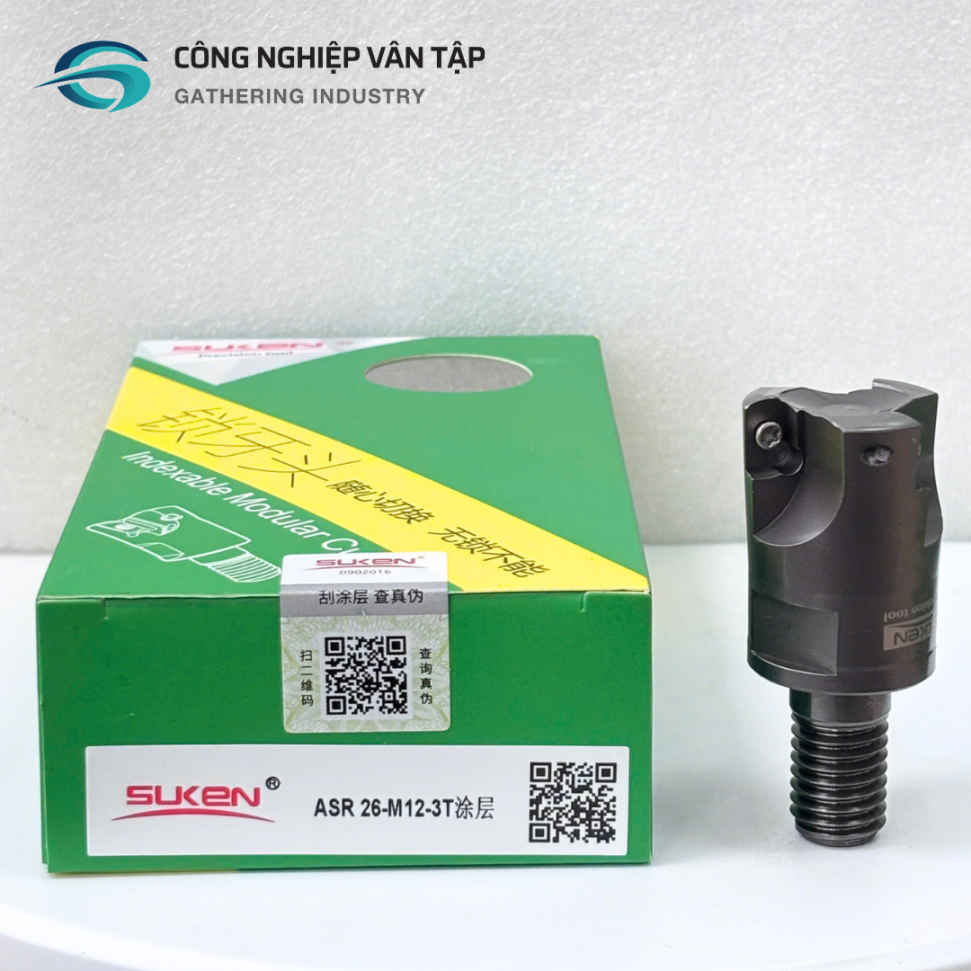 Đầu dao phay gắn mảnh ASR hãng SUKEN lắp mảnh EPNW0603, EPMT0603 - Ảnh 3